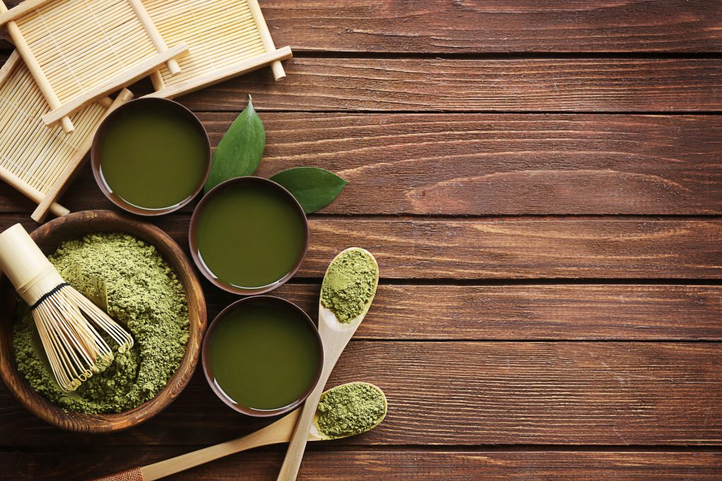 green tea powder