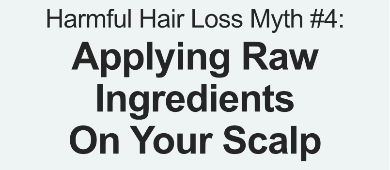 Harmful Hair Loss Myth #4: Applying Raw Ingredients On Your Scalp 🧅