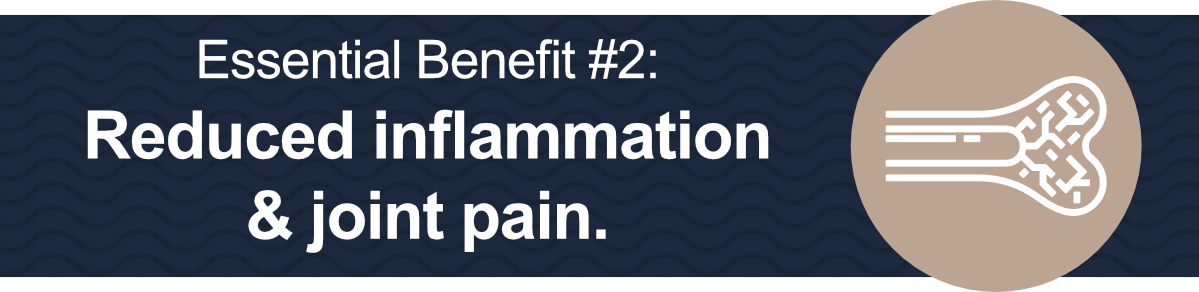 Essential Benefit #2: Reduced inflammation & joint pain.