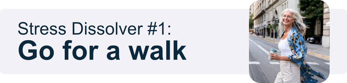 Stress Dissolver #1: Go for a walk