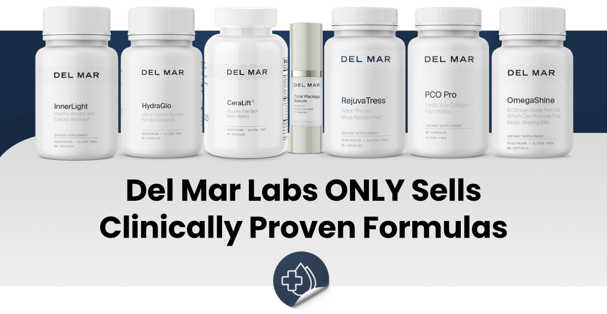 Del Mar Labs ONLY Sells Clinically Proven Formulas